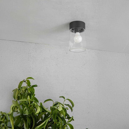 Szklana oprawa sufitowa Faro Brume LED IP44