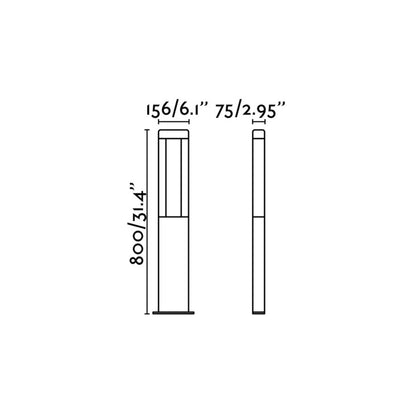 Faro Nanda LED sloupkové venkovní svítidlo IP54