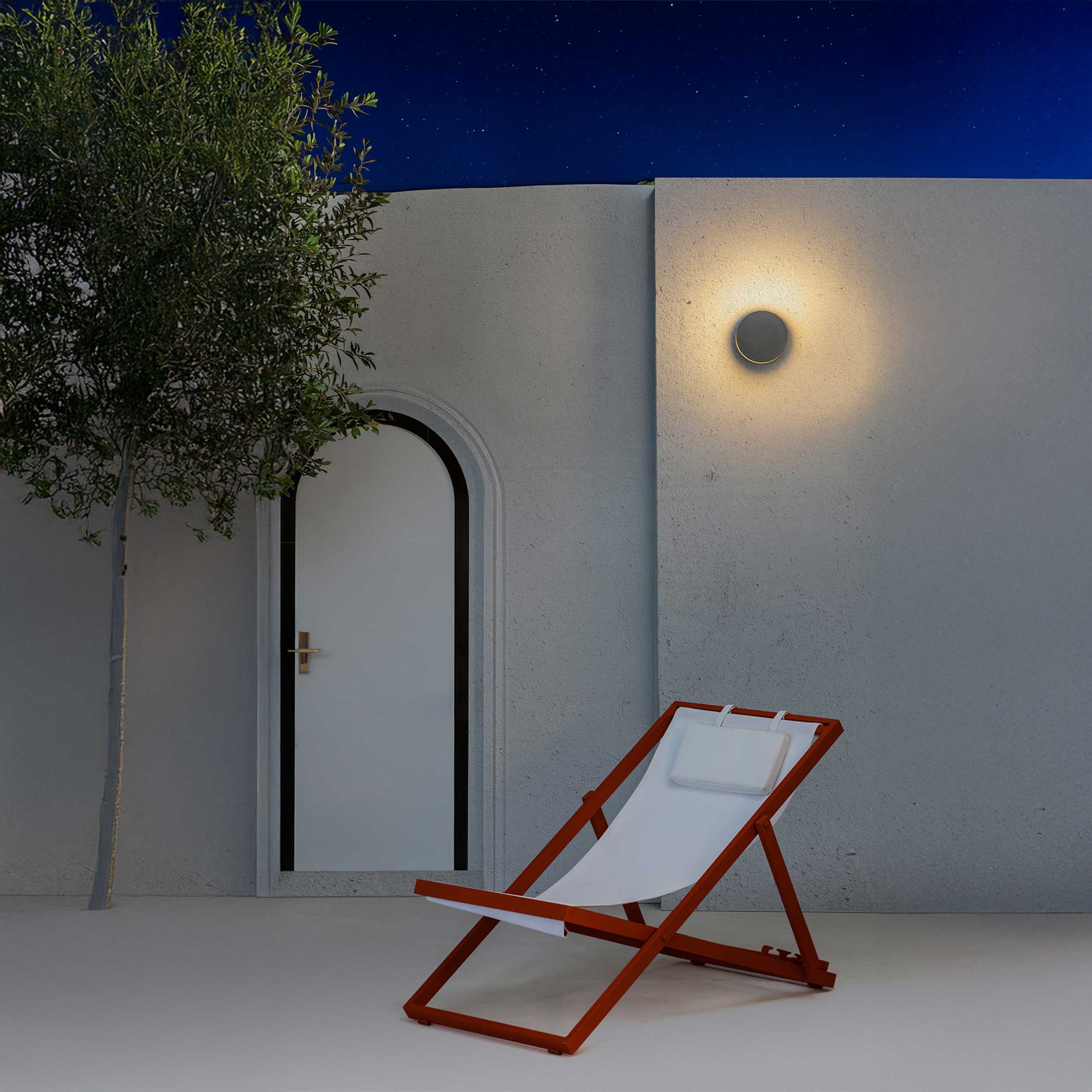 Faro Brume LED glass ceiling light IP44