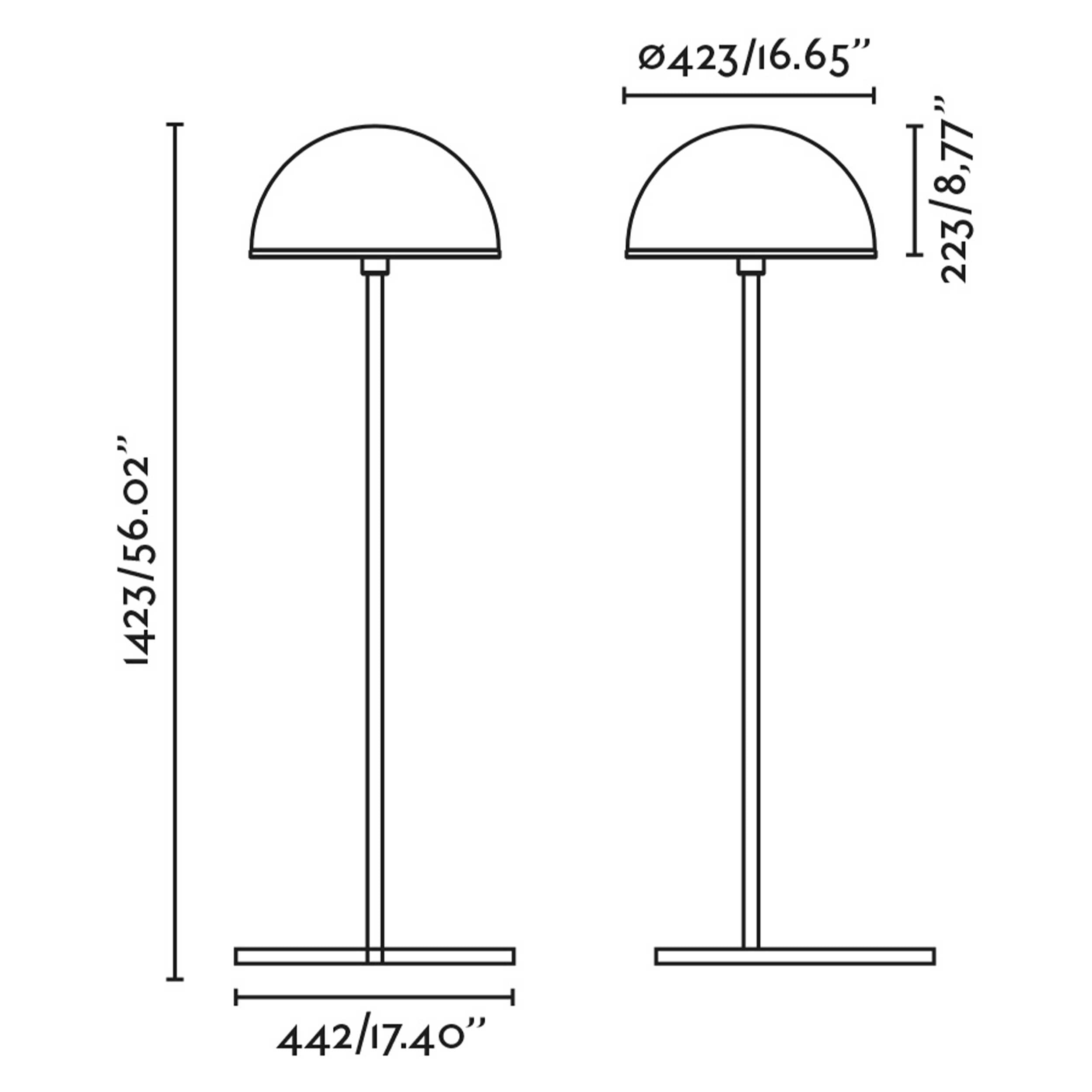 Faro Dome E27 stojací svítidlo