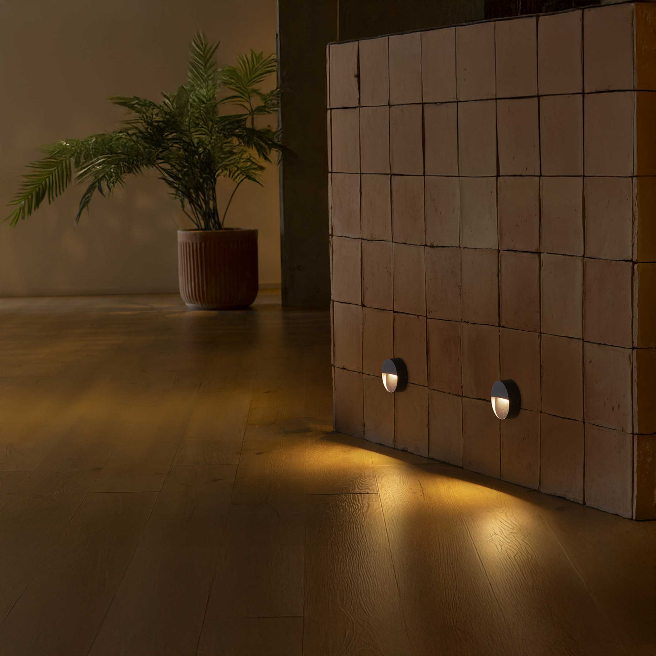 Faro Brume LED glass ceiling light IP44