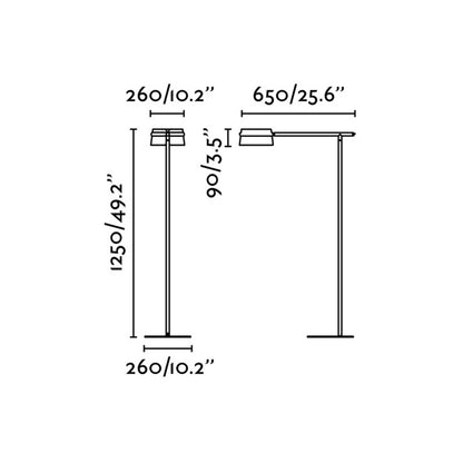 Faro Loop LED stojacie stmievateľné svietidlo