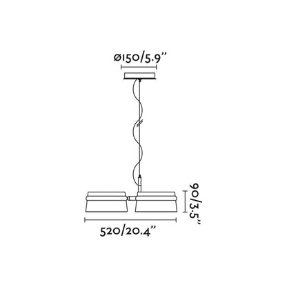 Faro Loop LED závesné svietidlo