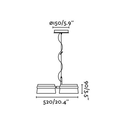 Faro Loop LED závesné svietidlo