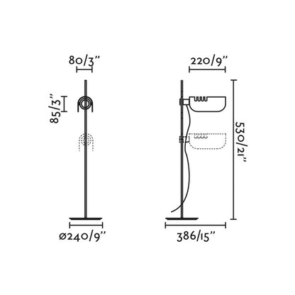 Lampa stołowa Faro Berni E27