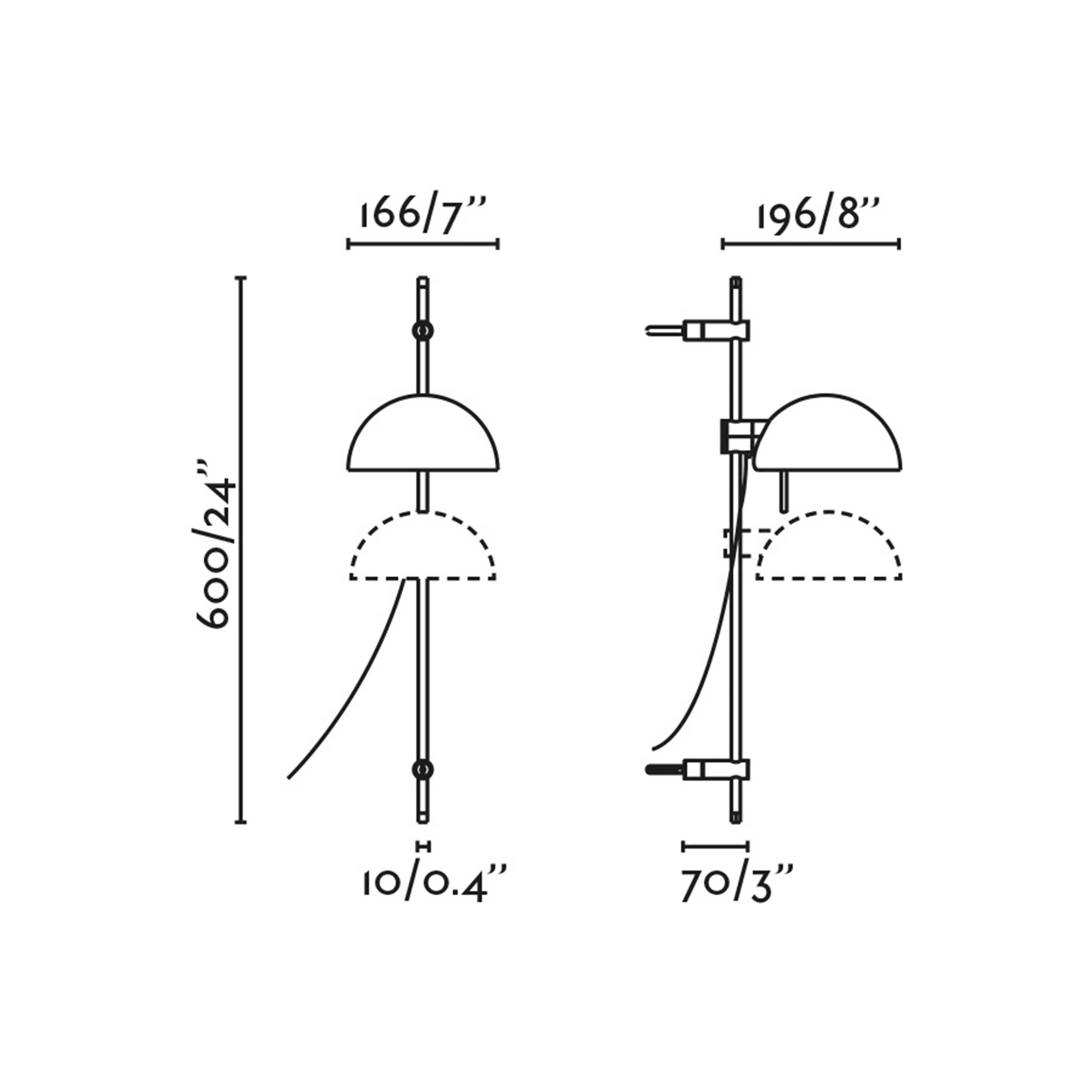 Faro Matilda E14 nástěnné svítidlo s nastavitelným ramenem