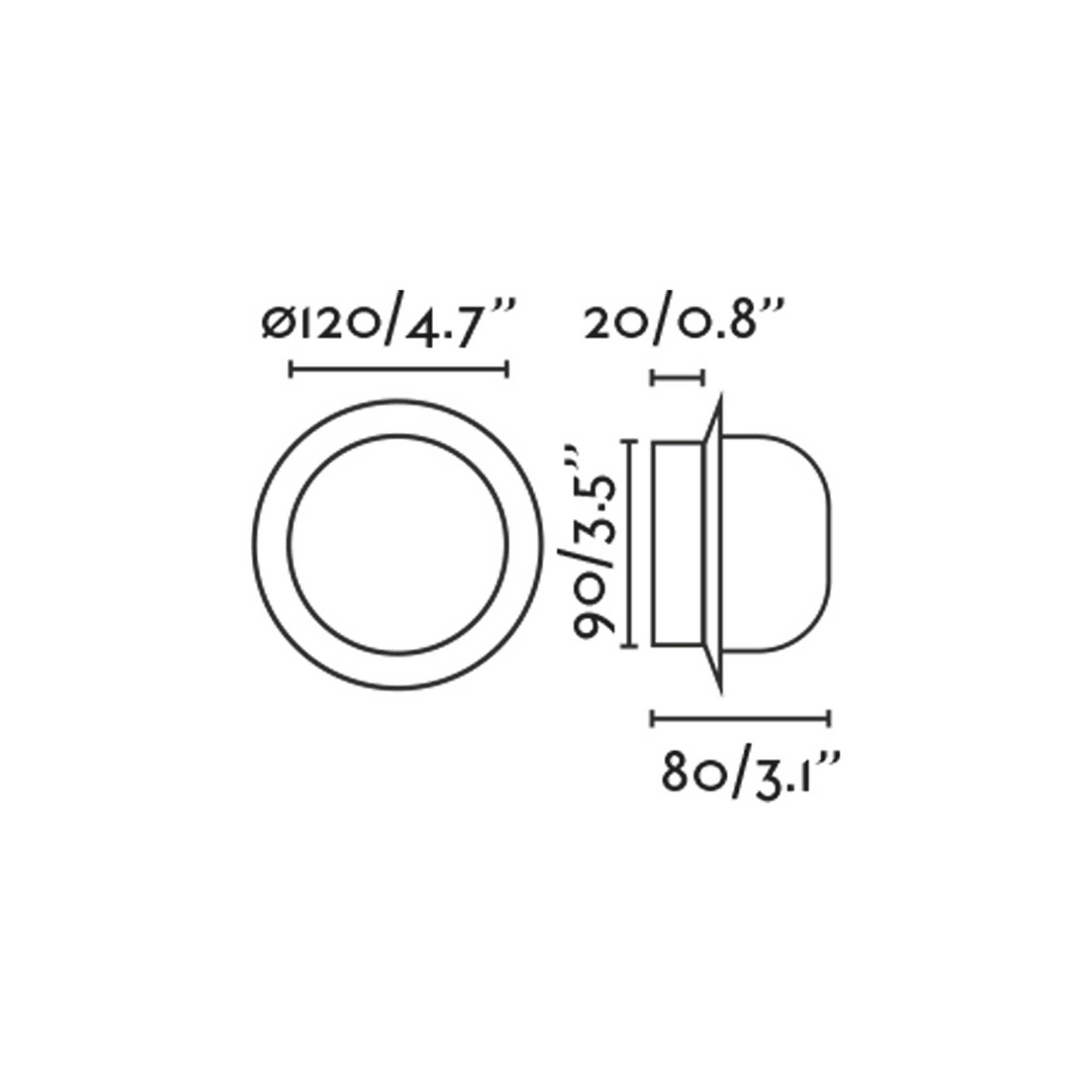 Faro Brume LED glass ceiling light IP44