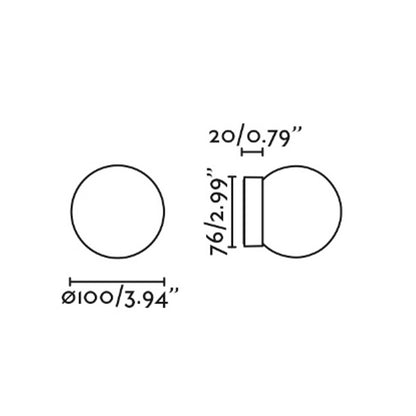 Faro Ping LED přisazené svítidlo IP44