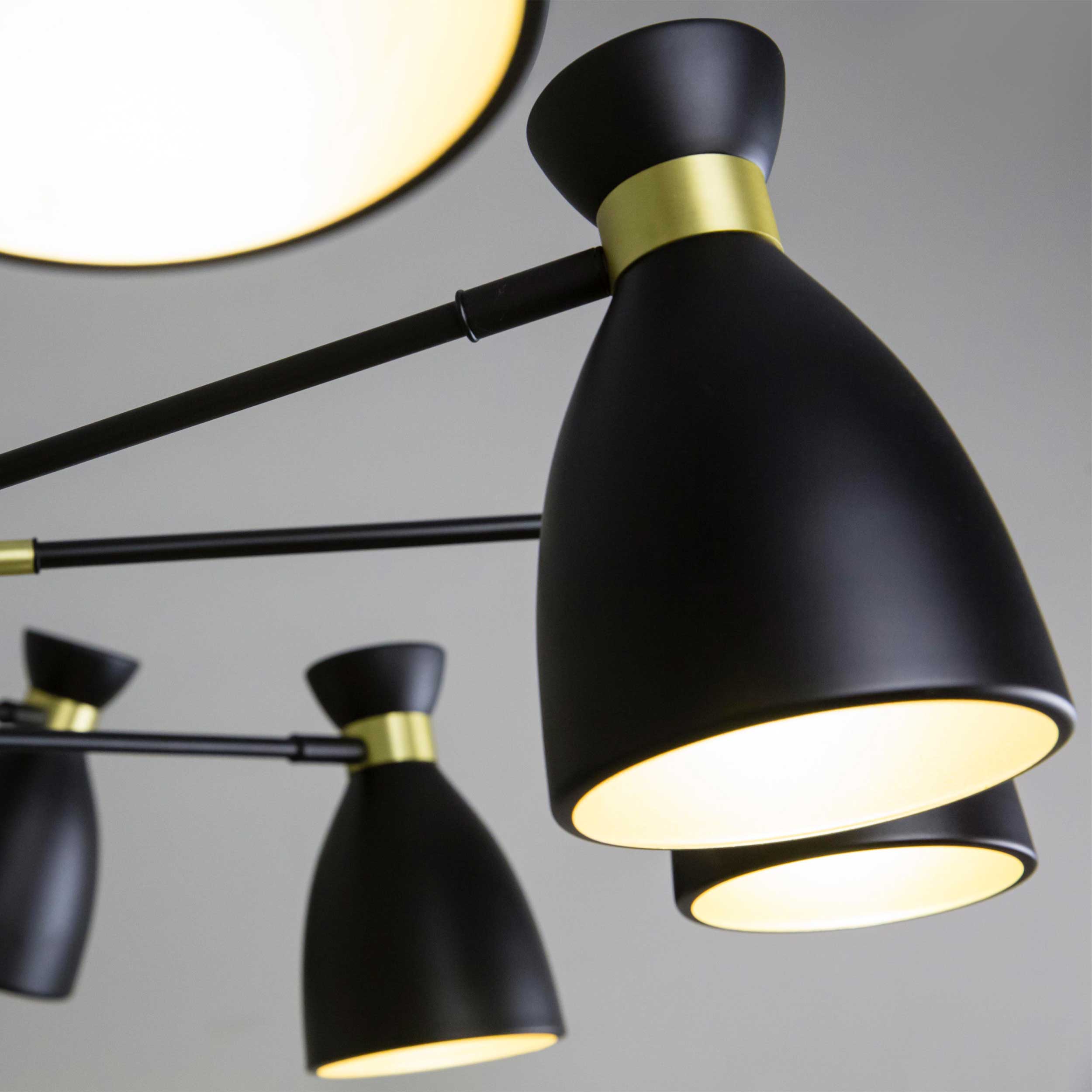 Szklana oprawa sufitowa Faro Brume LED IP44