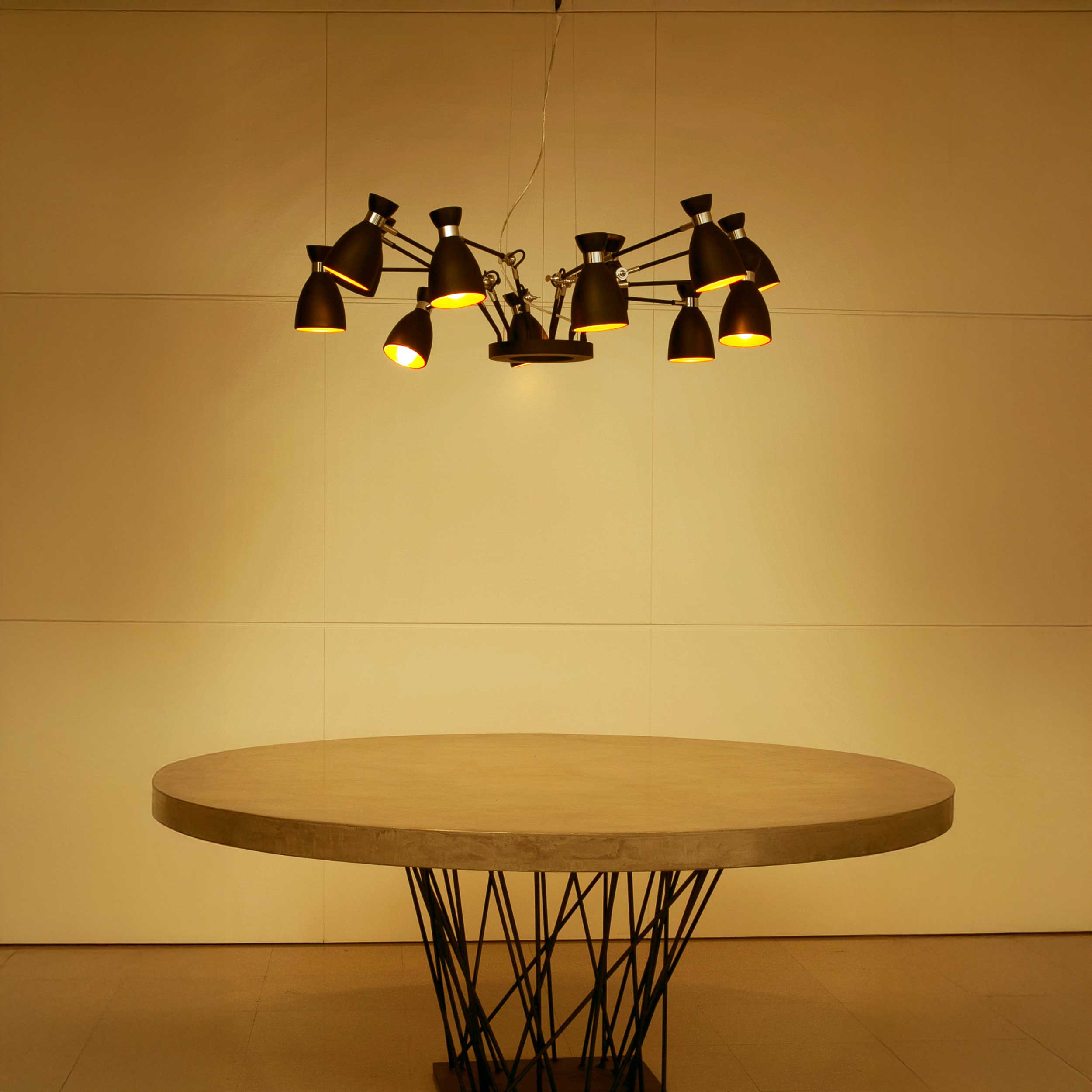 Szklana oprawa sufitowa Faro Brume LED IP44