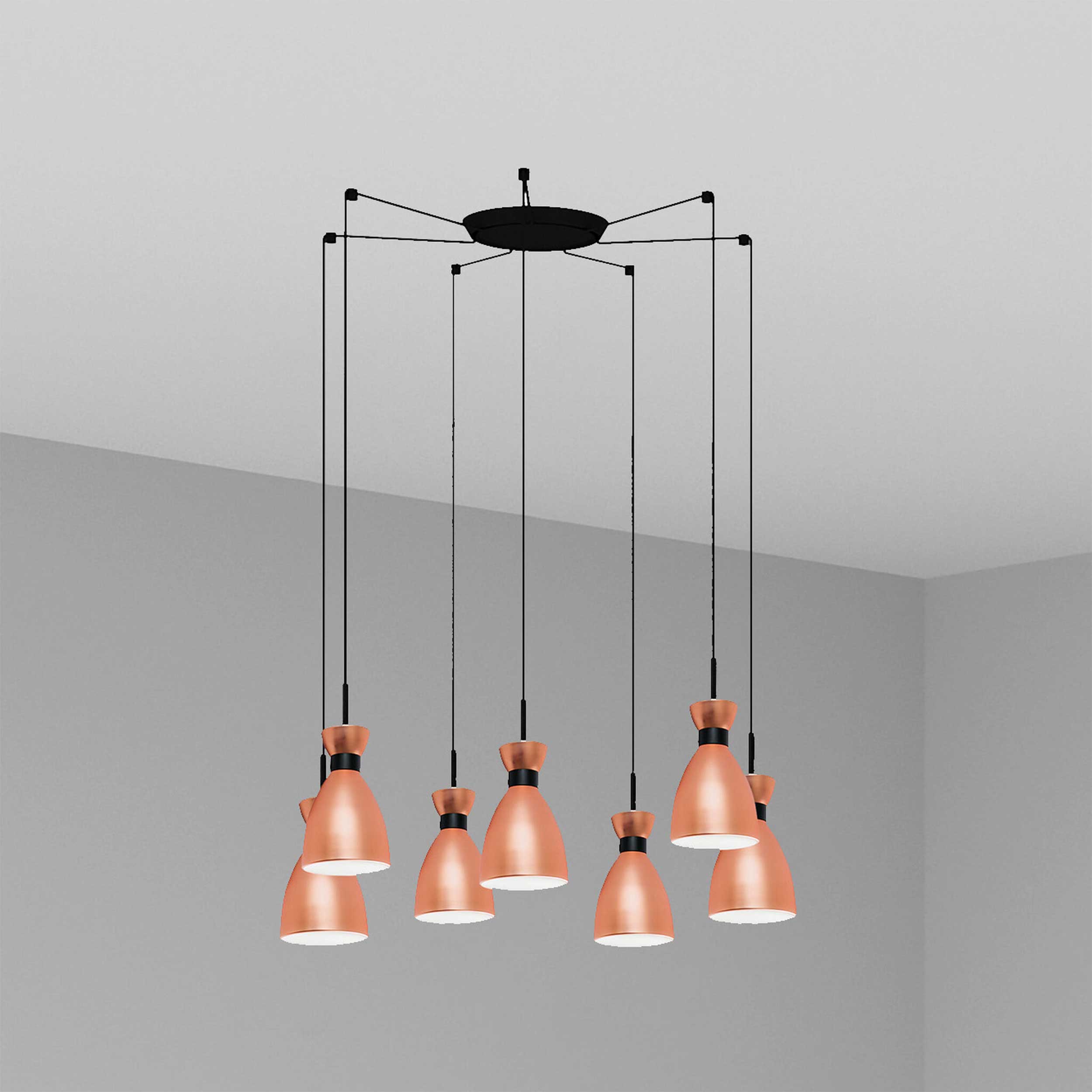 Faro Brume LED glass ceiling light IP44