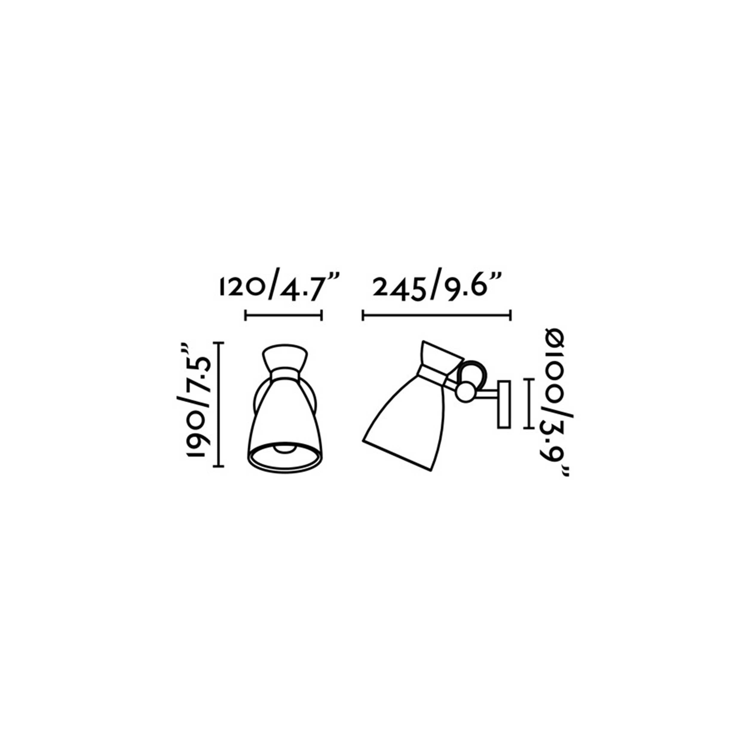 Lampa ścienna Faro Berni E27