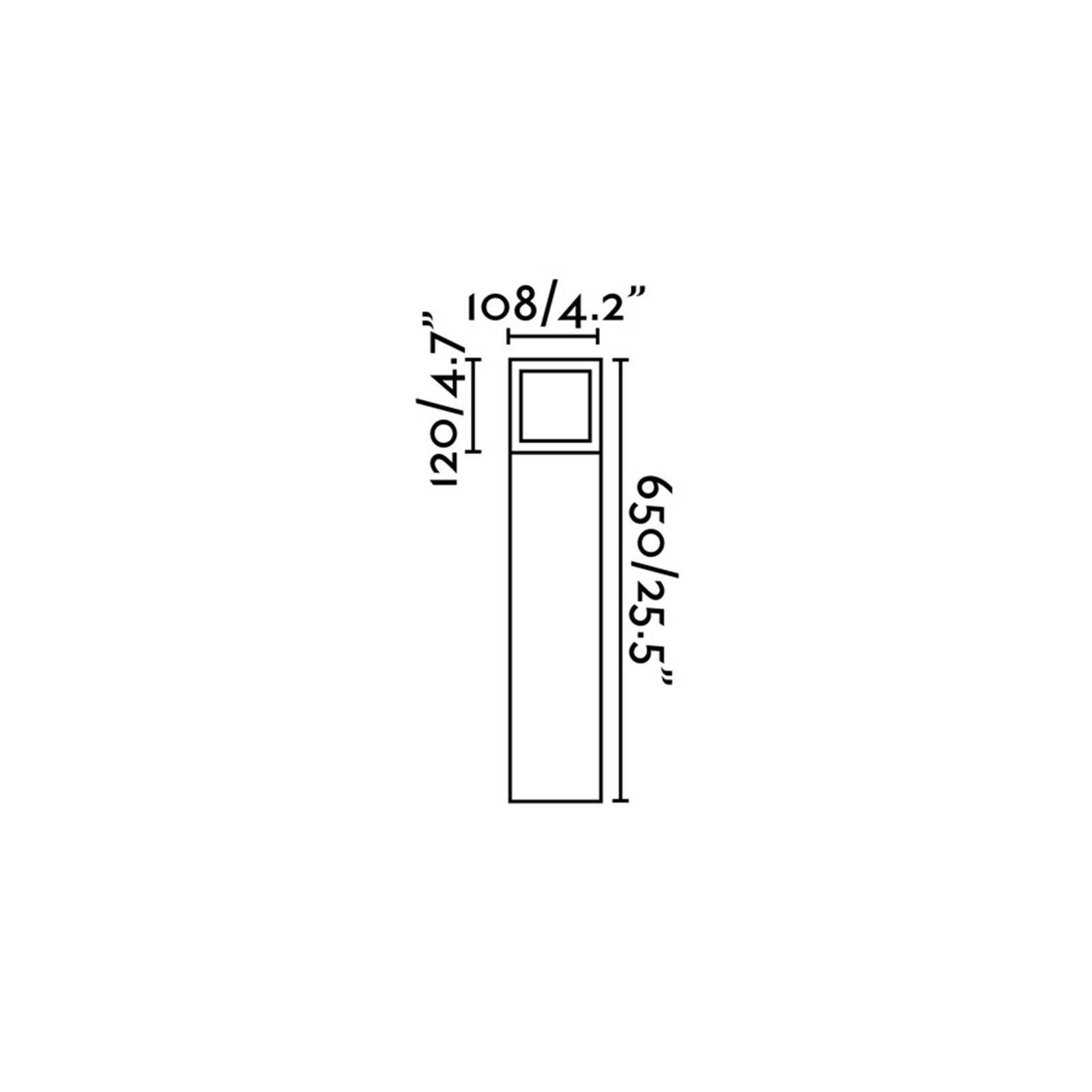 Faro Onze E27 sloupkové venkovní svítidlo IP54