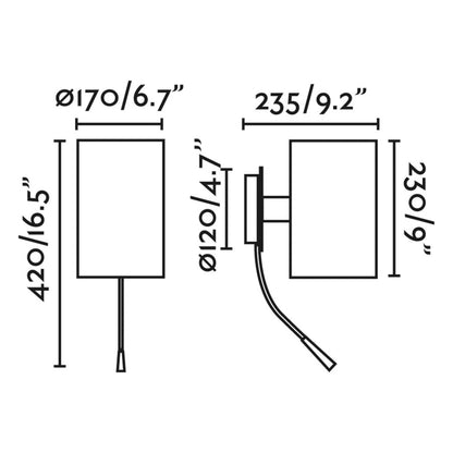 Faro Guadalupe E27 nástěnné svítidlo