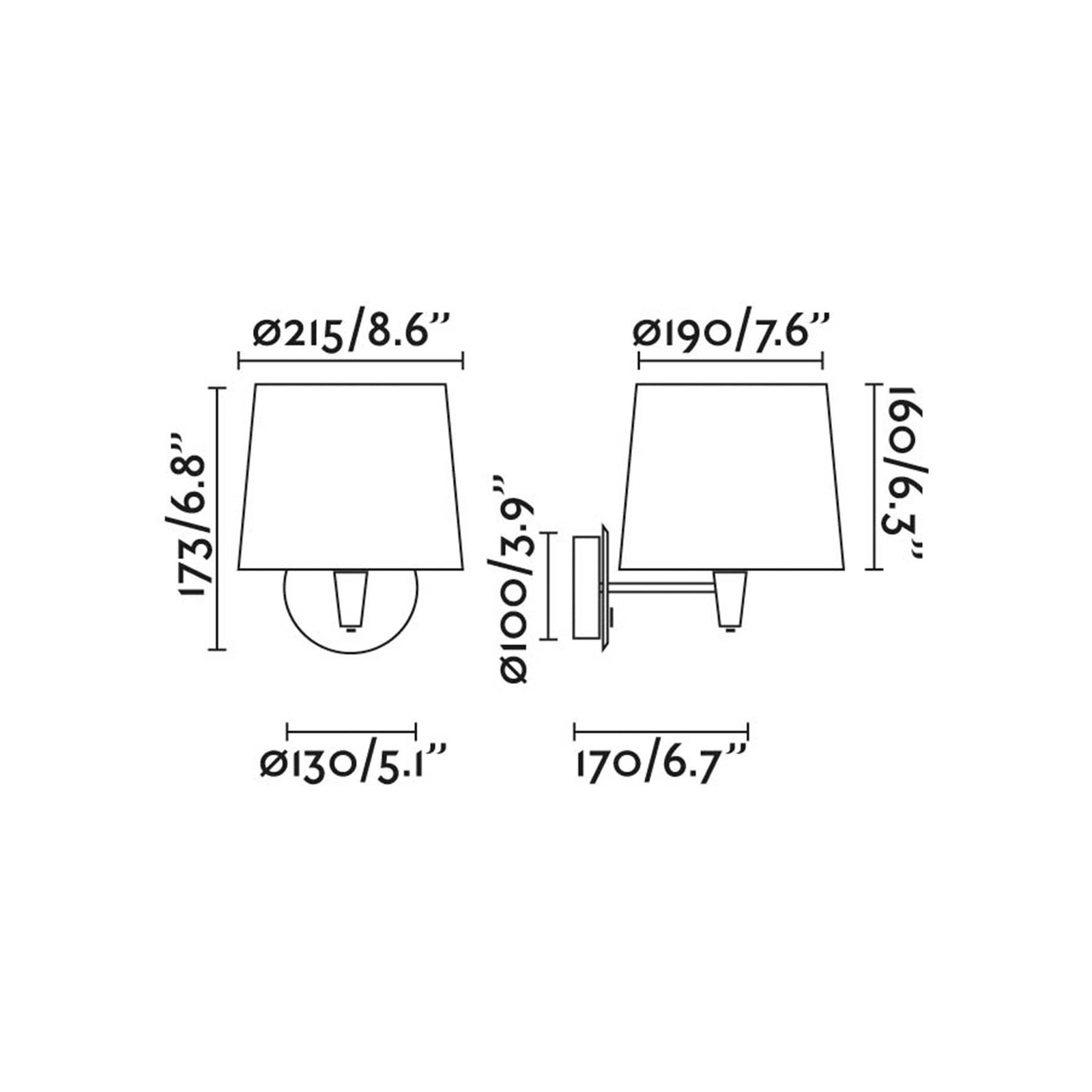 Faro Samba E27 nástěnné svítidlo