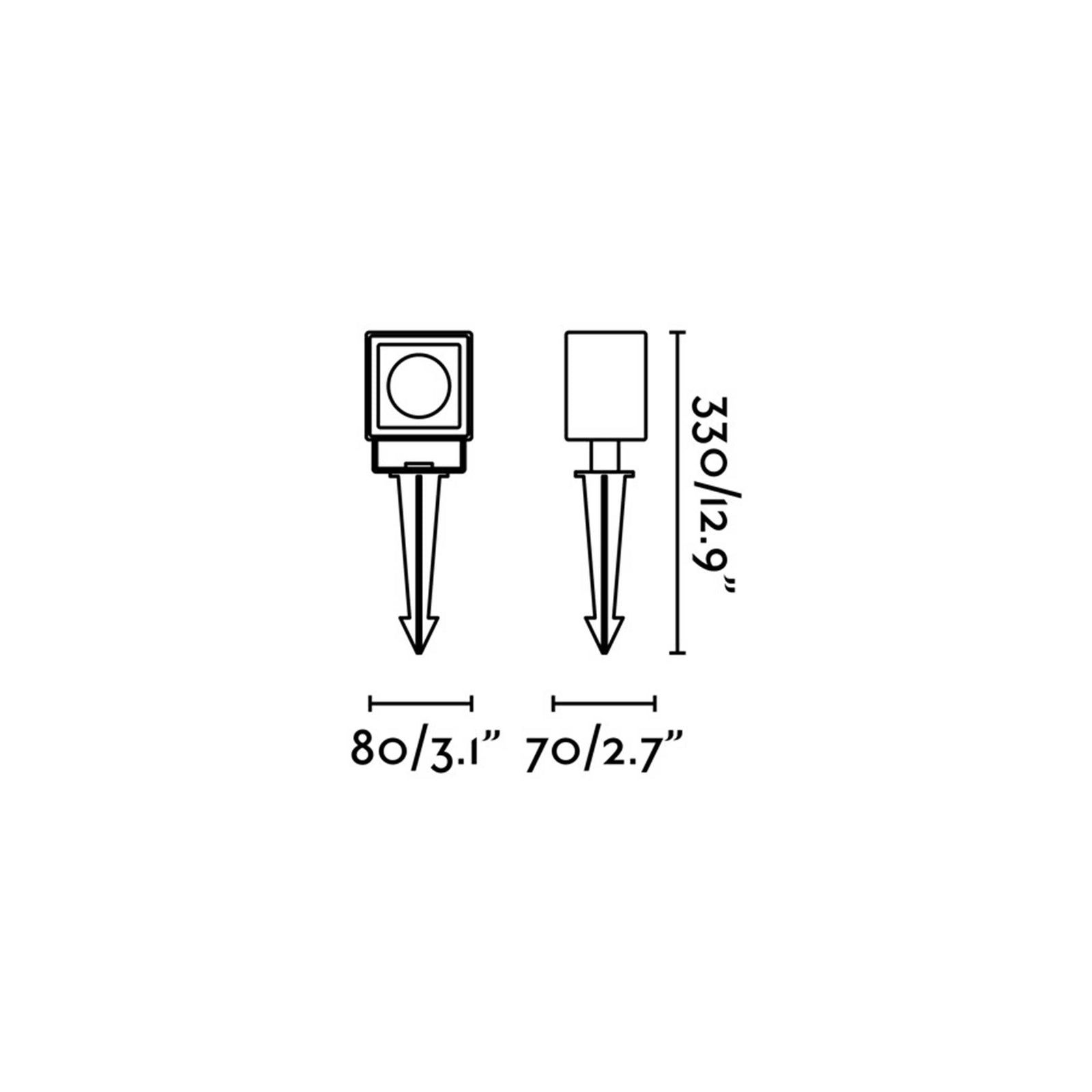Faro Sobek LED sloupkové venkovní svítidlo IP65