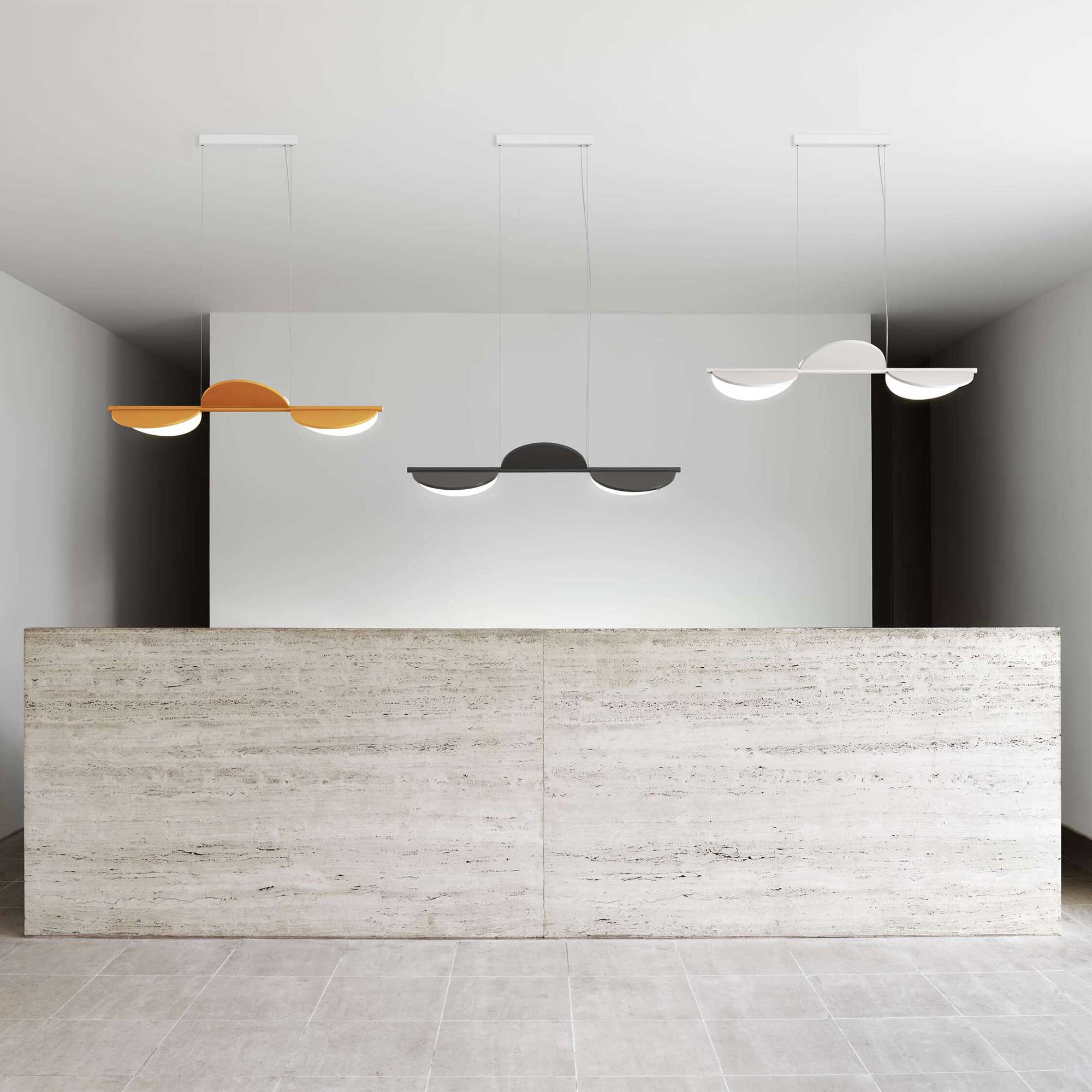 Flos Almendra LED linear pendant light
