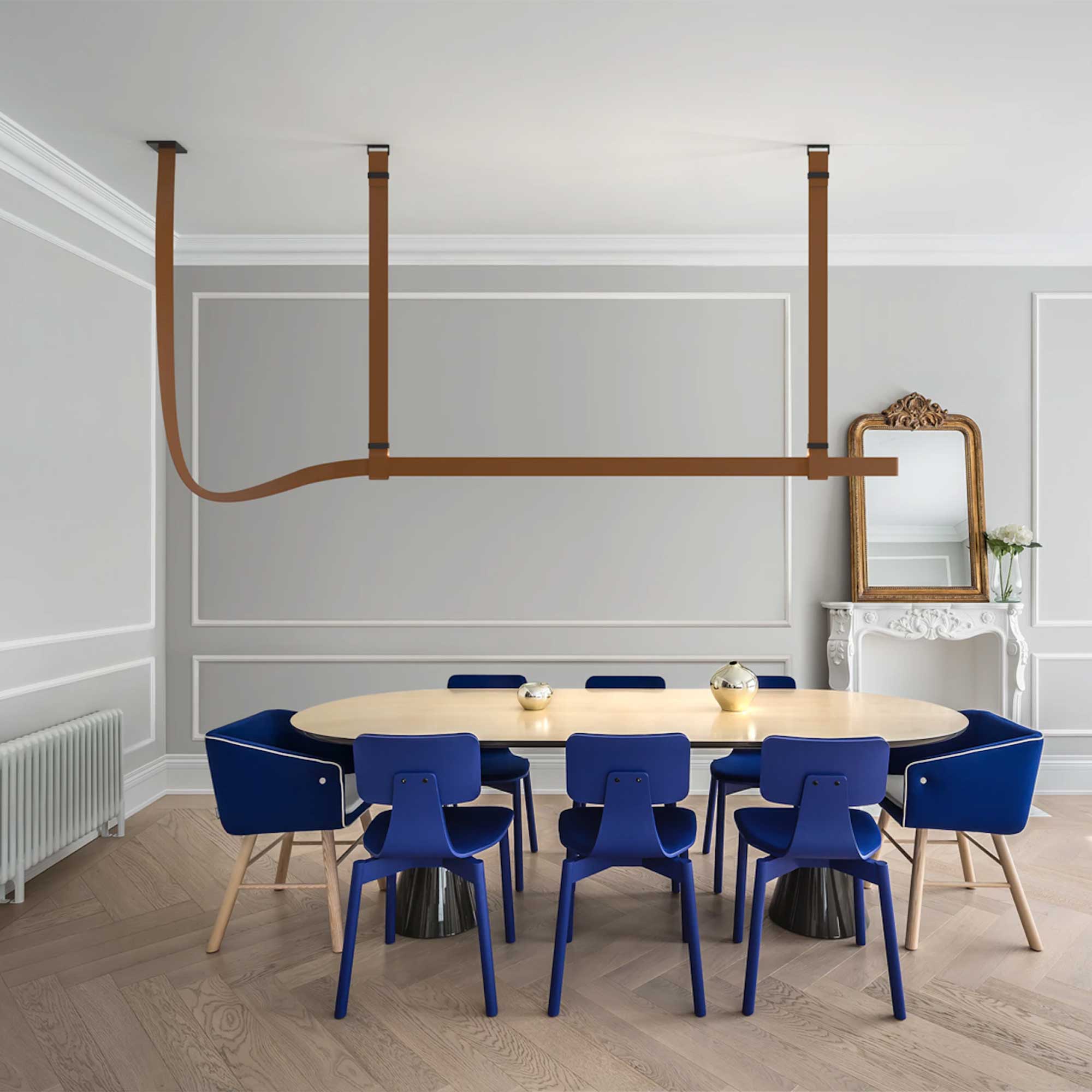 Flos Belt LED leather pendant light