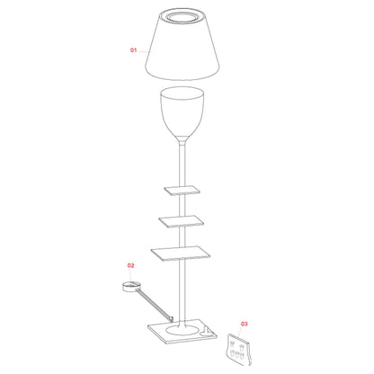 Flos Bibliotheque Nationale E27 floor light