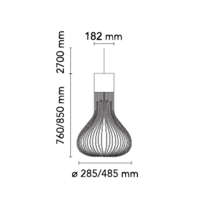 Flos Chasen E27 pendant glass light