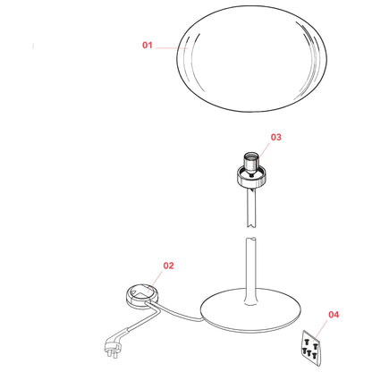 stojanová svietidlo Flos Glo-Ball E27
