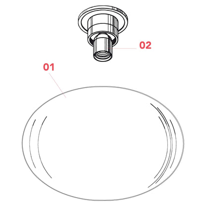 Stropné svietidlo Flos Glo-Ball E27