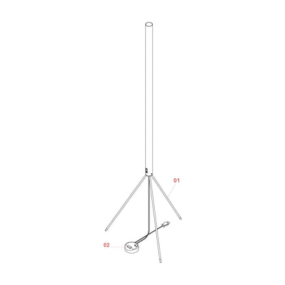 Flos Luminator E27 iconic floor lamp