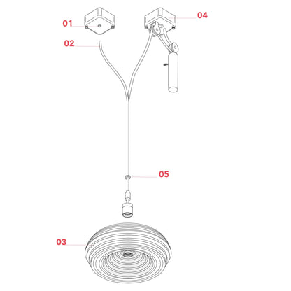 Flos Splügen Bräu E27 pendant light