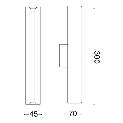Ideal lux Dorica LED nástěnné svítidlo