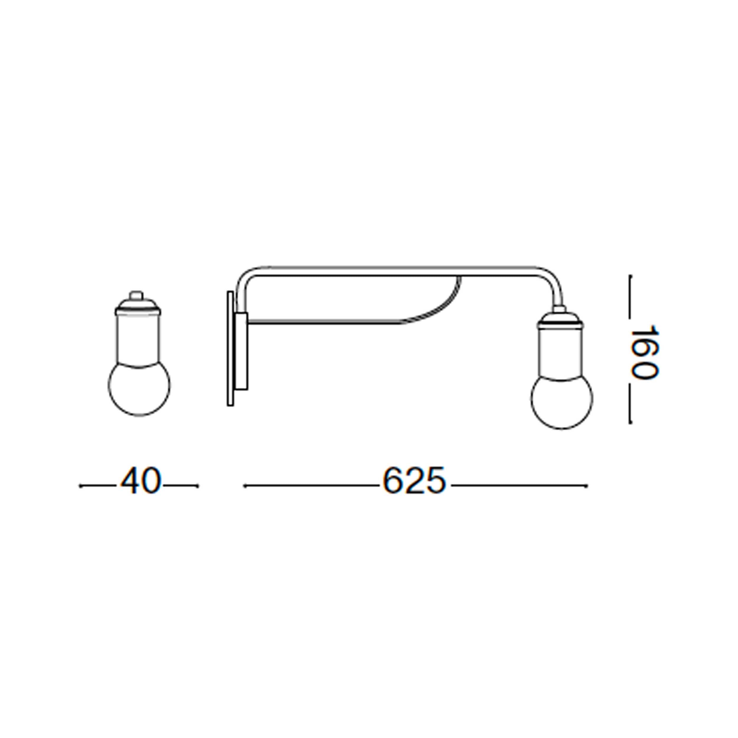 Ideal lux Triumph E27 nástěnné svítidlo