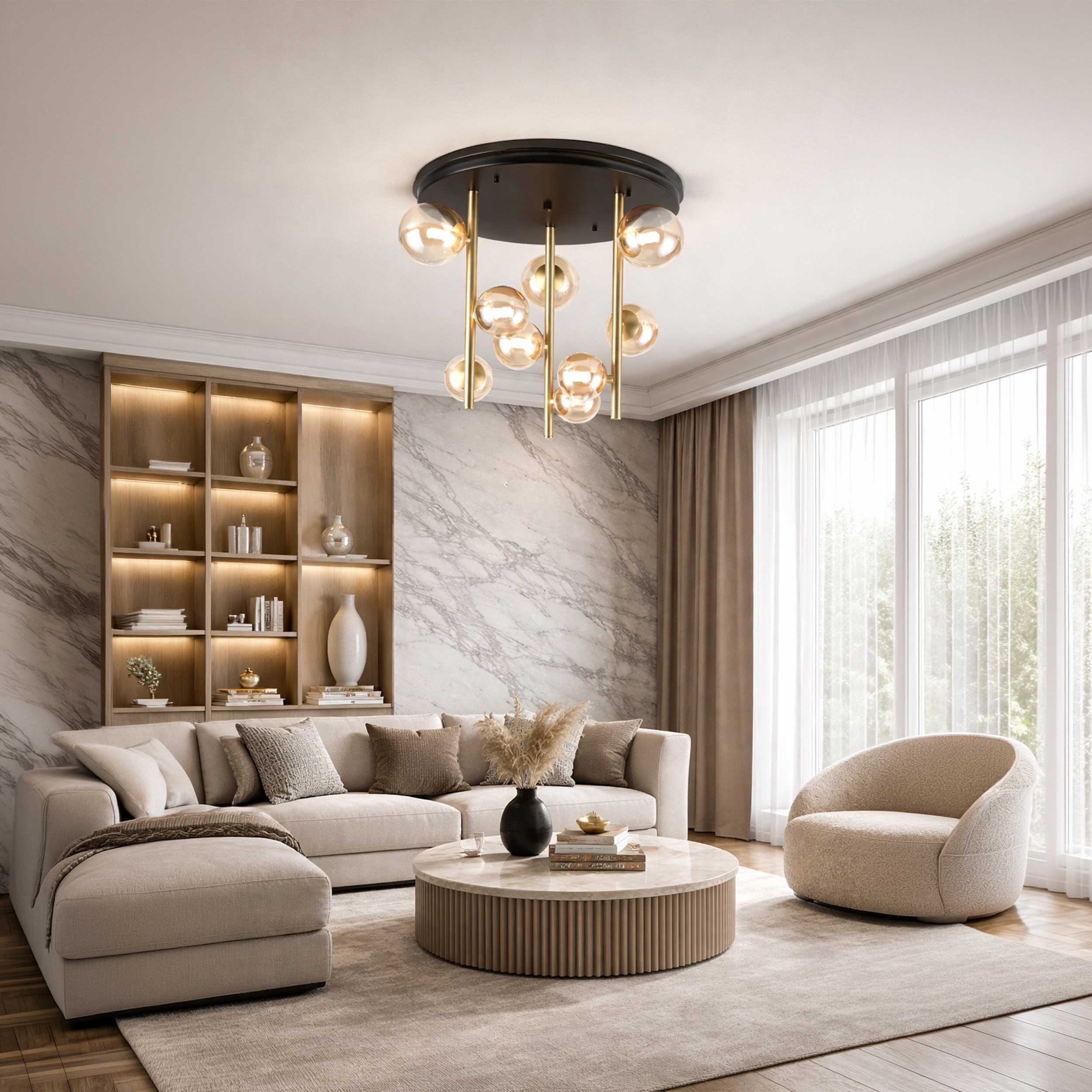 Ideal lux Perlage G9 přisazené stropní svítidlo