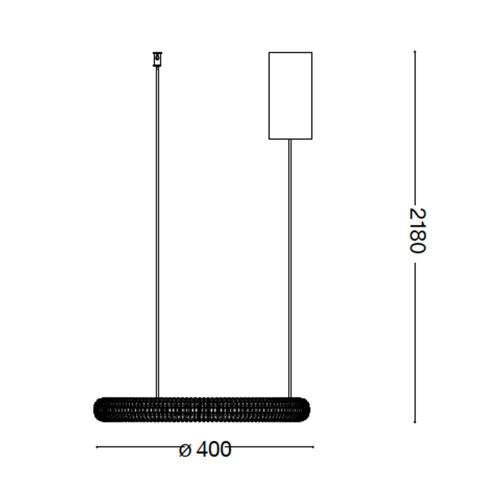 Ideal lux Miracle LED závěsné lineární svítidlo