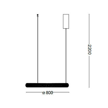 Ideal lux Miracle LED závěsné lineární svítidlo