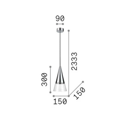 Żyrandol wiszący Ideal Lux Kepler E27