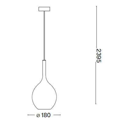 Závesný luster Ideal Lux Kepler E27