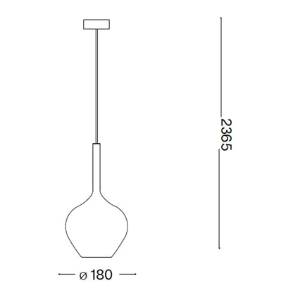 Závesný luster Ideal Lux Kepler E27