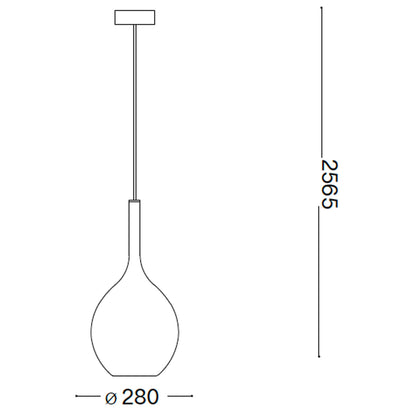 Závesný luster Ideal Lux Kepler E27