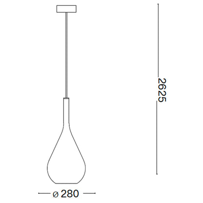 Závesný luster Ideal Lux Kepler E27