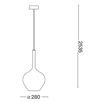 Závesný luster Ideal Lux Kepler E27