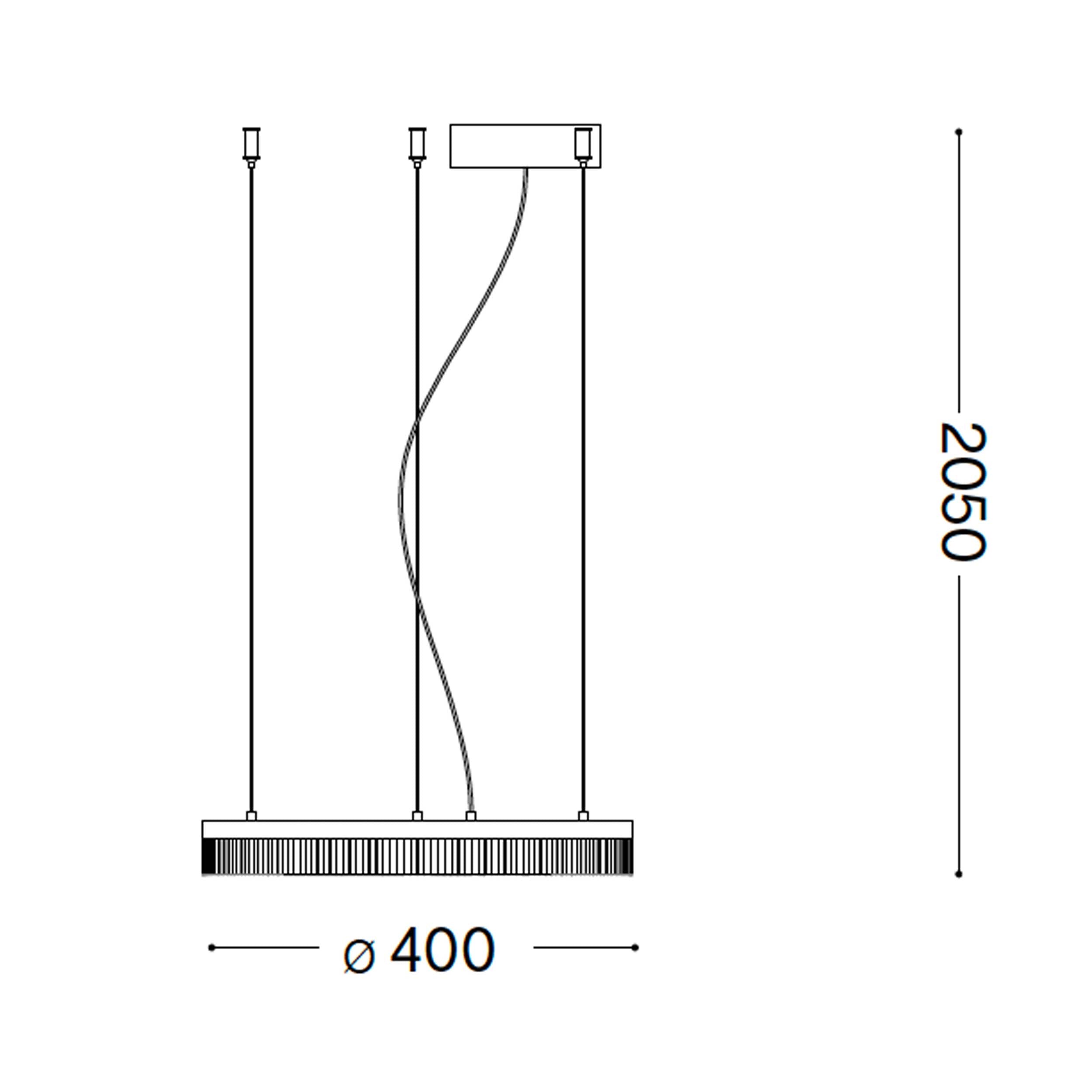 Ideal lux Crown LED kruhové závěsné svítidlo