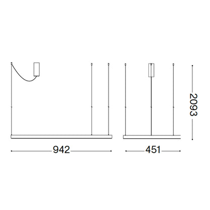 Ideal lux Waves LED závěsné svítidlo
