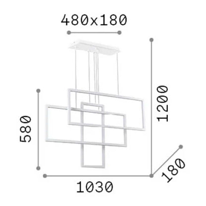 Oprawa wisząca LED Ideal Lux Frame