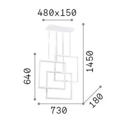 Oprawa wisząca LED Ideal Lux Frame