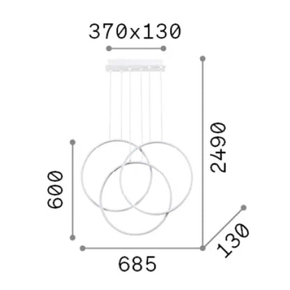 Oprawa wisząca LED Ideal Lux Frame
