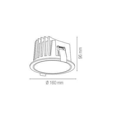 Intec Quantum LED vstavané svietidlo IP44