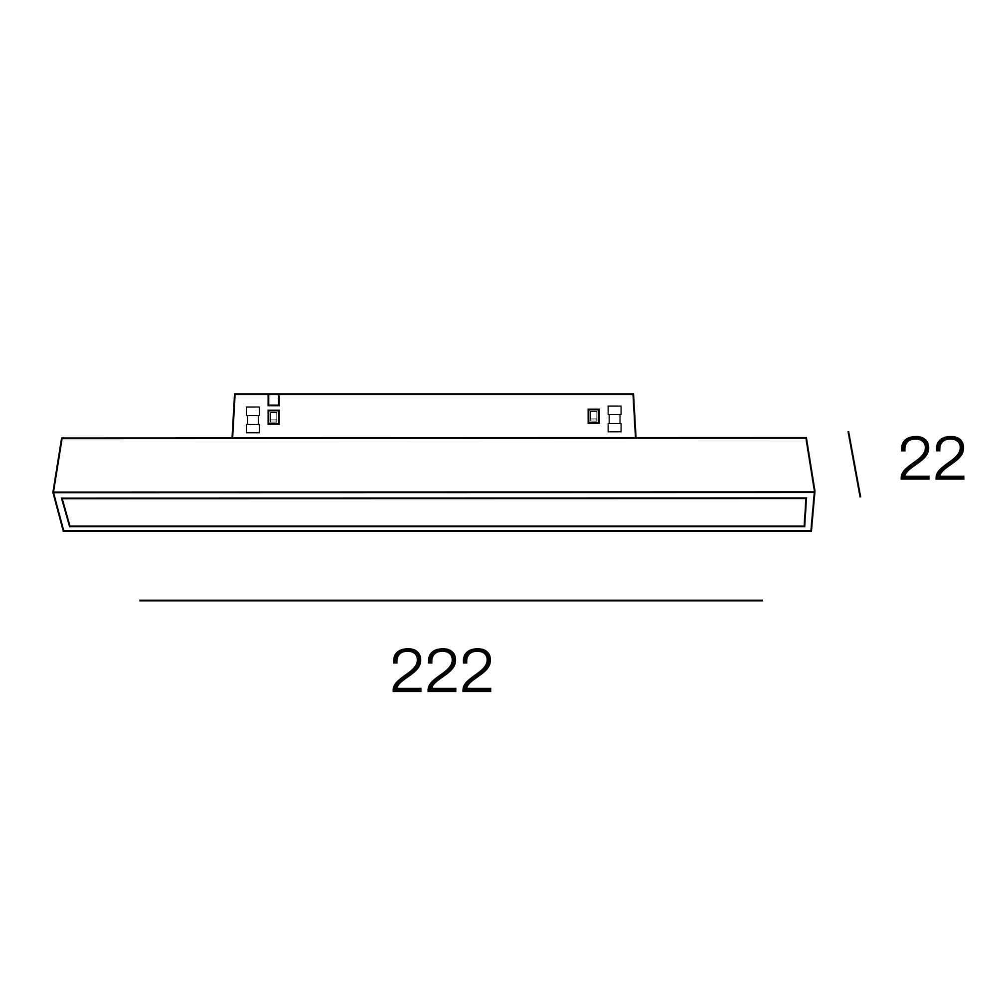 Internova Sottile  für 48V Schiene schwarz