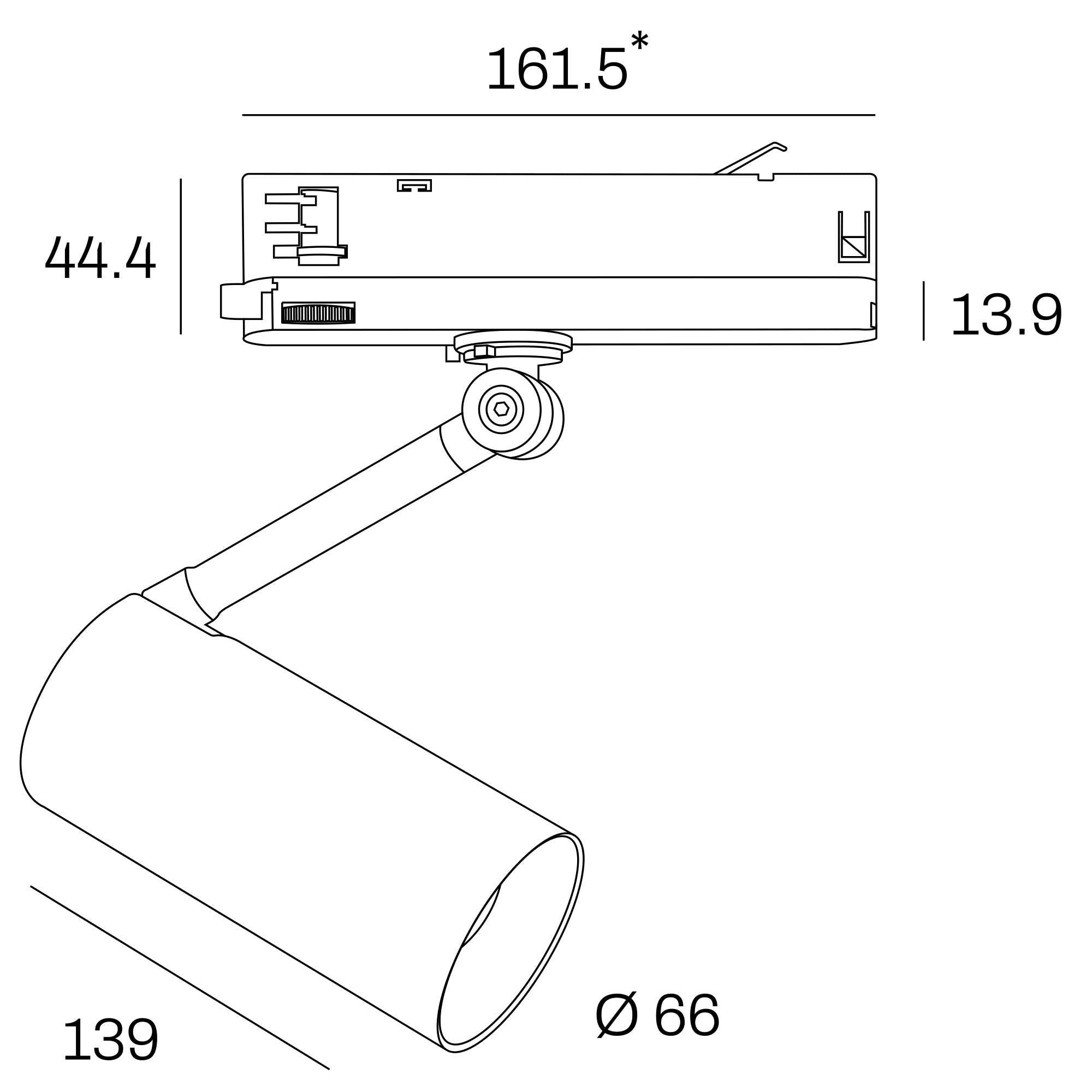 Internova Liberta LED svítidlo pro 3F lištu CRI90