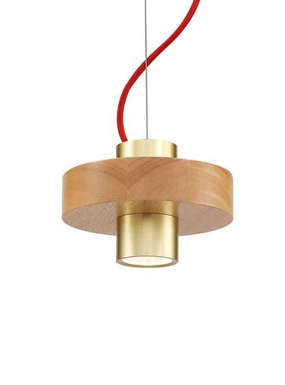 Wood gold LED závěsné svítidlo Ra>90