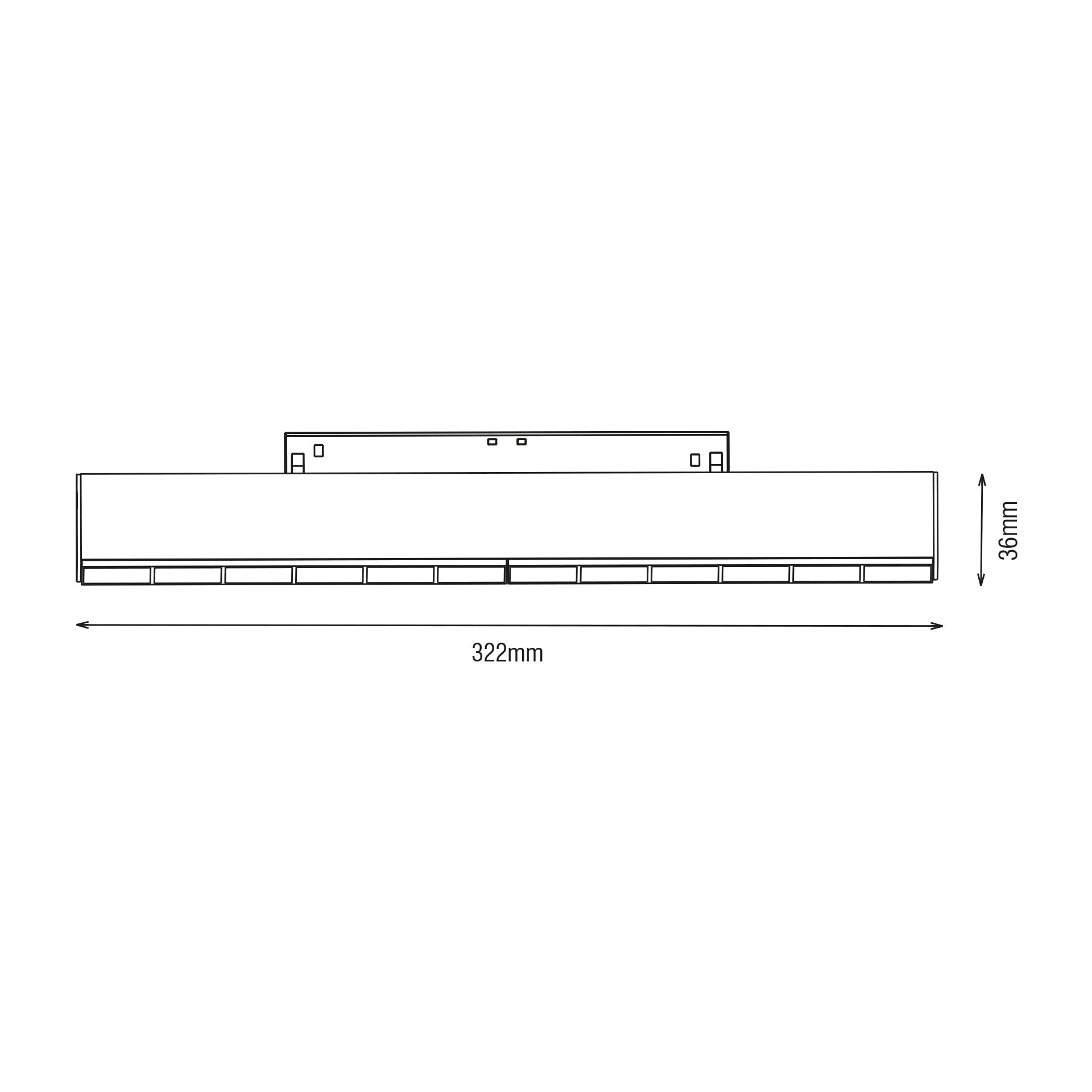 KARIZMA luce Linea LED svítidlo pro 48V lištu LENS černé