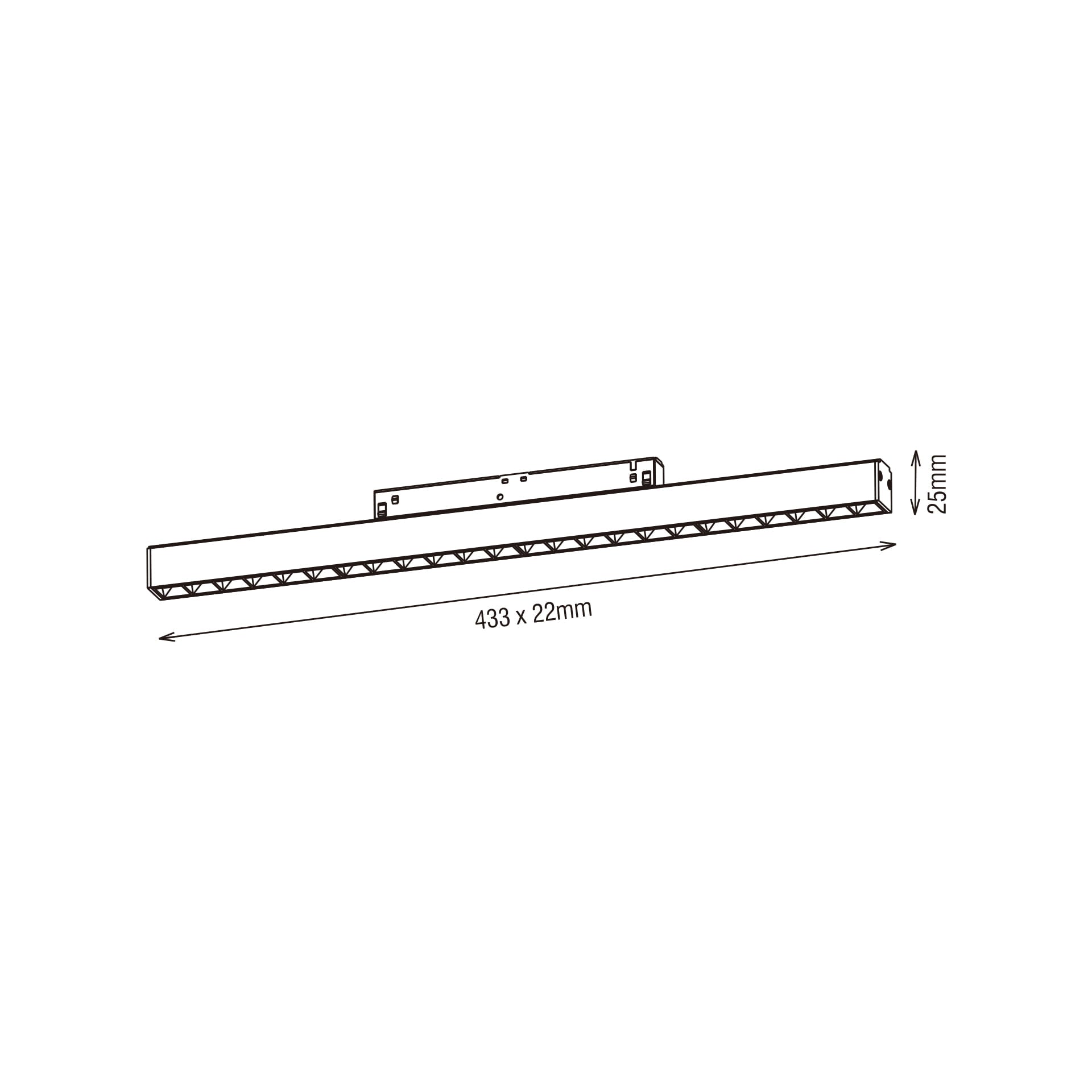 KARIZMA luce Linea LED svítidlo pro 48V lištu LENS černé